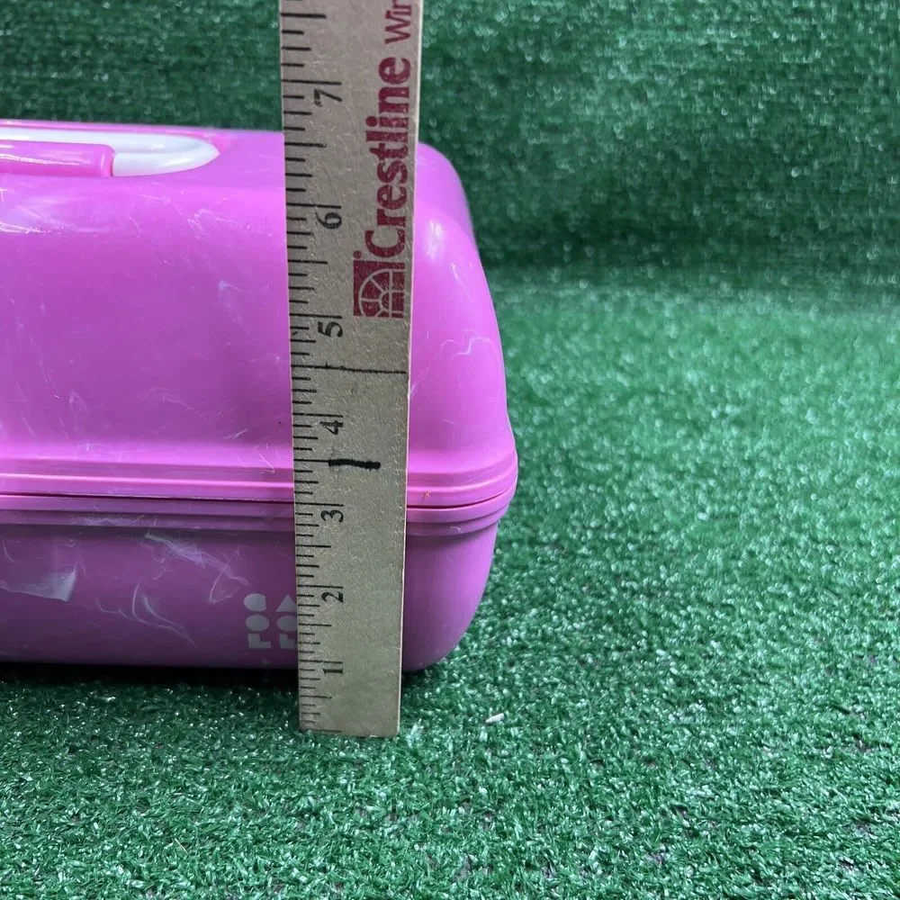 Caboodles of California Light Pastel Pink Swirl Large Makeup‎ Case #5626
